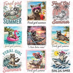 Feral Girl Summer Raccoon PNG, Funny Meme Raccoon Png, Feral Png, Cowgirl Png, Western Png, Rodeo Png, Funny Png