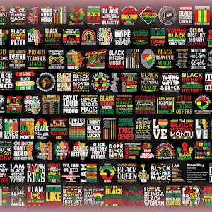 140+ Juneteenth PNG-bundel, Juneteenth-sublimatiepng, vrij-achtig, Black History, Juneteenth is My Independence Day, Black History Month png