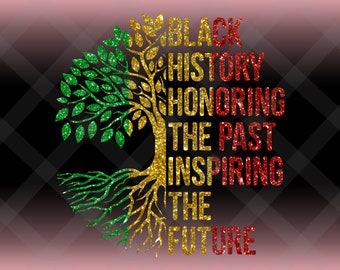 Black History Honoring The Past Inspiring The Future Teacher PNG, Faux Sequin Glitter Black History Month Png, African American Png