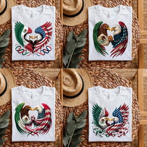 Bandiera americana messicana in formato PNG, download digitale del Cinco de Mayo, clipart Viva Mexico in formato PNG, orgoglio degli immigrati in formato PNG, design a sublimazione delle radici messicane