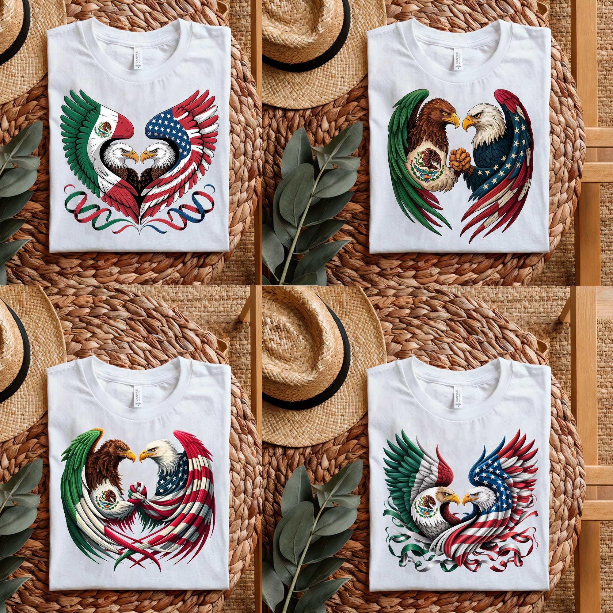 Mexican American Flag PNG, Cinco de Mayo Digital Download, Viva Mexico PNG Clipart, Immigrant Pride PNG, Mexican Roots Sublimation Design