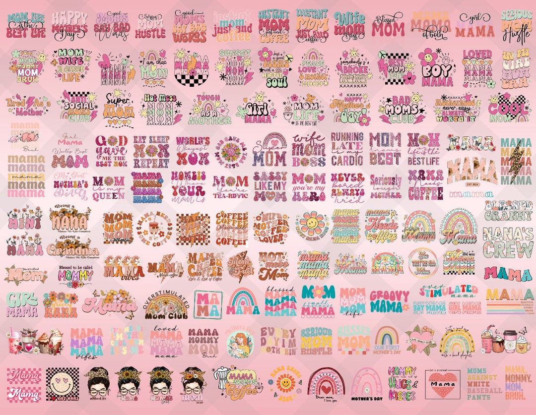 150+ Designs Mothersday Png Bundle 2024, INSTANT DOWNLOAD, Mother Png ...