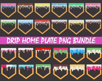 52+ Design Waffle Home Plate Bundle, Drip Baseball Plate Png, Baseball Home, Ice Cream Drip Png, Drippy Baseball Icecream Drip, Digital Png