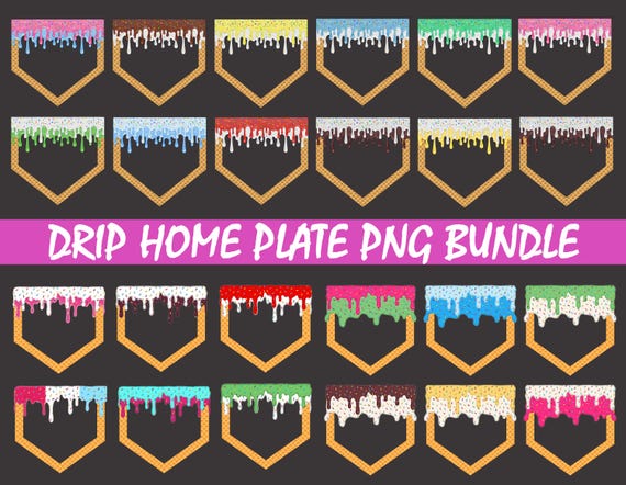 52+ Design Waffle Home Plate Bundle, Drip Baseball Plate Png, Baseball Home, Ice Cream Drip Png, Drippy Baseball Icecream Drip, Digital Png