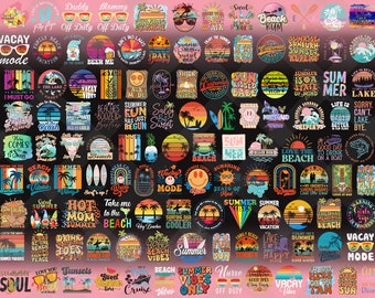 70+ Designs Retro Summer Bundle Png, Summer Beach Vibes Png, Summer Png, Summer Vibes Png, Trendy Summer Png, Beach, Png Designs, Retro Png