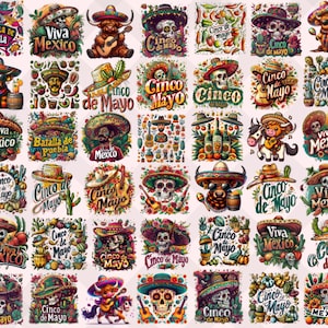 44+ Designs Cinco de Mayo PNG, Cinco de mayo tshirt, Mexico png, Mexican png, Cinco png, Cinco de mayo sublimation, Cinco de Mayo design