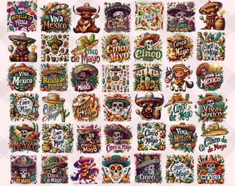44+ Designs Cinco de Mayo PNG, Cinco de mayo tshirt, Mexico png, Mexican png, Cinco png, Cinco de mayo sublimation, Cinco de Mayo design