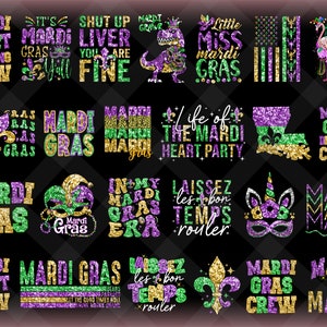 25+ Designs Mardi Gras Faux Sequin PNG, Fleur De Lis, Mardi Gras Beads Faux Glitter Fat Tuesday, Mardi Gras PNG, Louisiana, Carnaval