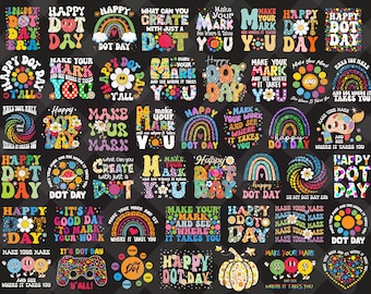 50+ Designs International Dot Day Groovy Png, Make Your Mark And See Where It Takes You, Dot Day, Happy Dot Day, Polka Dots, Cute Dot Png