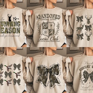 50+ Design Hello Hunting Season Goodbye Husband Png, Camo Coquette Bow Png, Polowanie Sublimacja, Camo Dude Print Png, Dziewczyny Camo Bow Png
