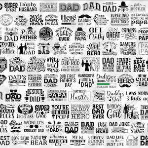 110+ Design Vatertag Png, Papa Bundle Png, Bester Papa aller Zeiten Png, Papa Zitat Png Bundle, Opa Png, Geschenk für Papa, Sublimate Designs herunterladen