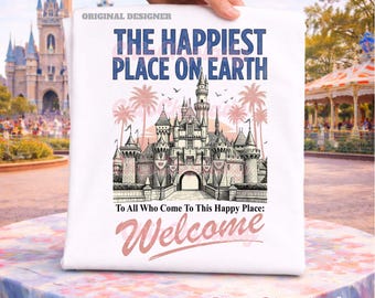 The Happiest Place On Earth Shirt, Disney Magical Castle Tee, Disney 2026 Outfit