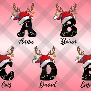 Familie Weihnachten Name SVG, Monogramm Familie Weihnachten Aufdruck, personalisierte Weihnachtsfamilie, benutzerdefinierte Weihnachten mit Namen