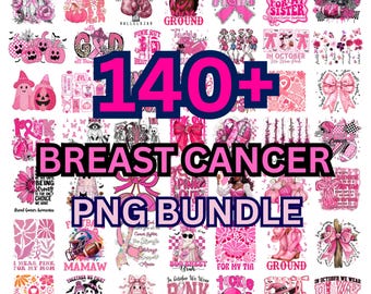140+ Breast Cancer Png Bundle, Breast Cancer Png, Pink Ribbon Png, Fight Breast Cancer Warrior, Pink Out, October Wear Pink,Cancer Awareness
