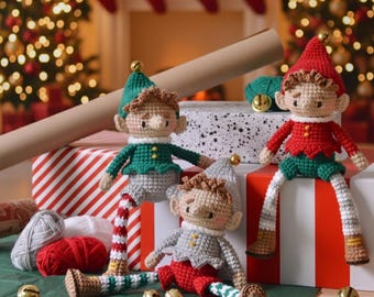 Christmas Elf Doll Crochet Pattern, Christmas Doll Pattern, Elf Doll PDF Pattern