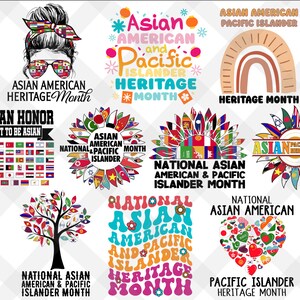 Asian American and Pacific Islander Heritage Month png, AAPIHM png, AAPIHM png, Aapi png, Aziatisch png, Hawaiiaans png, printsublimatie