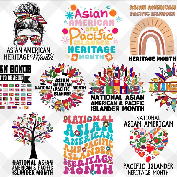 Asian American And Pacific Islander Heritage Month Png, AAPIHM Png, AAPIHM Png, Aapi Png, Asian Png, Hawaiian Png, Print Sublimation