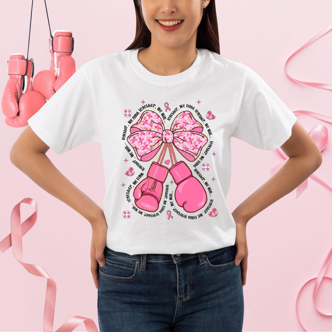 Coquette Boxing Gloves PNG, Breast Cancer Awareness Png, Preppy Pink ...