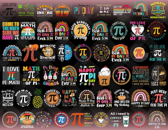 60+ Designs Happy Pi Day PNG Bundle, Pi Day, Funny Math Gift, Funny Pi Day, Math Teacher Gift, Math Lover Shirt, Pi Day Gift