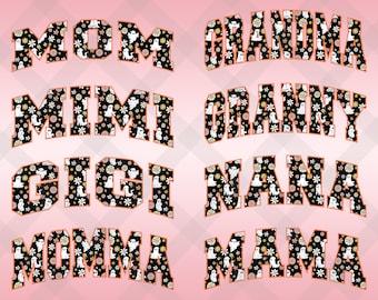 Paquete de mamá de Halloween retro PNG, PNG de Halloween retro, diseños de sublimación de Halloween geniales, PNG de Halloween hippie, Mamá espeluznante mamá Gigi Png