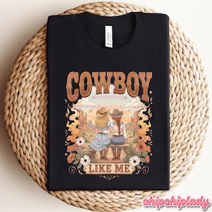 Cowboy Like Me-tröja, Jag visste det, jag visste dig-tröja, vintage western Jessi Toy Story 5, retro cowgirl-grafikgåva för musikfan, Toy Story-älskare bild 5