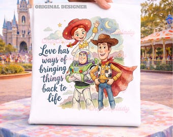 Disneyland Toy Story Family Matching Tees, Toy Story 5 Friendship Shirt, Woody Buzz Lightyear Tee