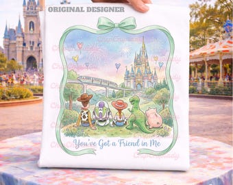 Disney Pixar Toy Story Coquette Bow T-shirt, Disneyworld Toy Story Shirt, Disneyland Family Matching Shirt, You've Got a Friend in Me Tee