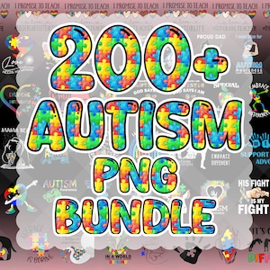 200+ Autism Designs Bundle, Autism Awareness Png, Autism Quote Png, Au-Some, Autism Mom Png, Puzzle Png, Autism Ribbon Png, Puzzle Piece Png