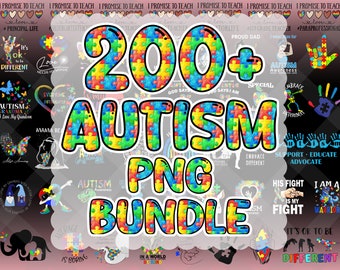 200+ Autism Designs Bundle, Autism Awareness Png, Autism Quote Png, Au-Some, Autism Mom Png, Puzzle Png, Autism Ribbon Png, Puzzle Piece Png