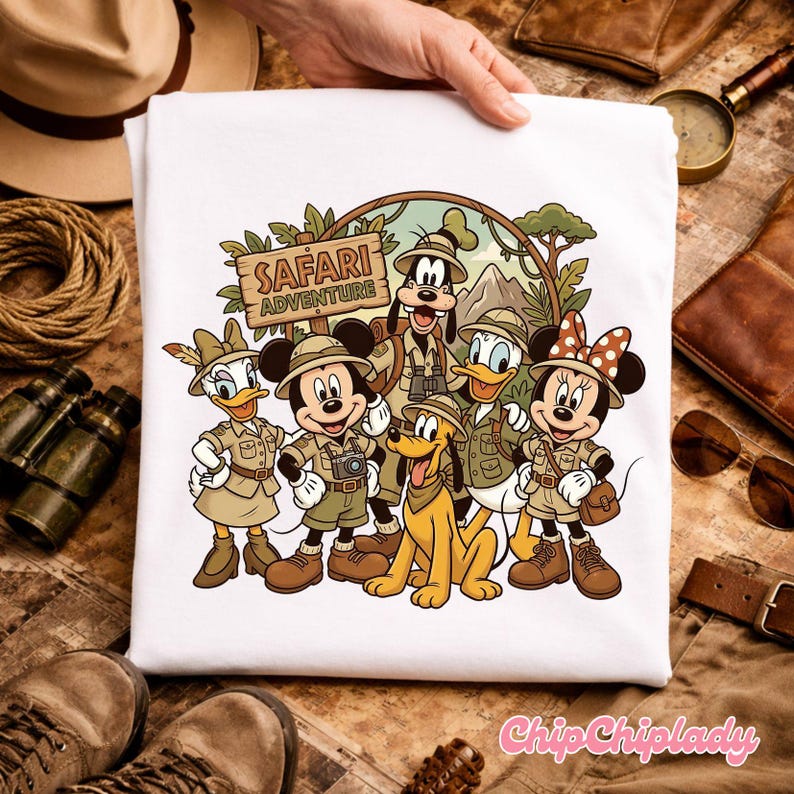 Camisetas vintage de Disney Animal Kingdom, camiseta de safari de Walt Disney World, camiseta de vacaciones de Disney Jungle Safari, camiseta de viaje a Disney 2026 imagen 1