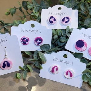 Histology Immune Cell Earrings