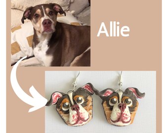 Custom Pet Clay Earrings