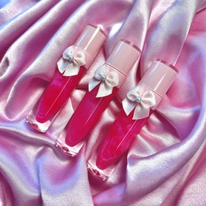 Pink Scented Lipgloss Shimmery, Coquette, Perfect for Everyday Wear, Prom, Birthday Gift