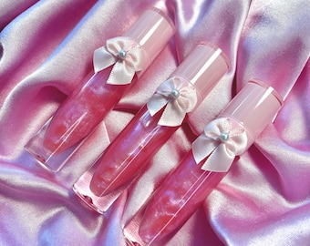 Light Pink Scented Lipgloss Shimmery, Coquette, Perfect for Everyday Wear, Prom, Birthday Gift