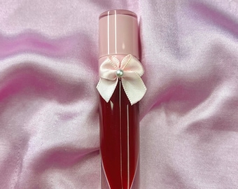 Cherry Red Lipgloss, Shimmer Gloss, Perfect Valentine’s Gift, Wild Cherry Scent, Vegan, Cruelty Free