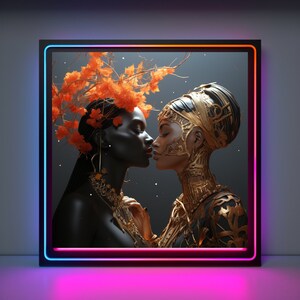 Black Female Art,  Afro art download, Ebony art.