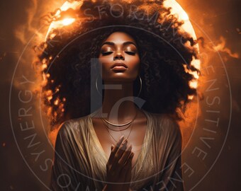 African Contemporary Wall Art Print, Living Room Wall Art, Afrocentric