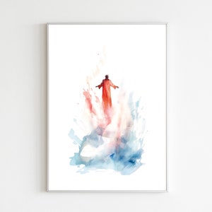 Moses Parting the Red Sea DIGITAL DOWNLOAD Jesus Bible Art, Modern Bible Poster, Art Bible, Home decor wall art,