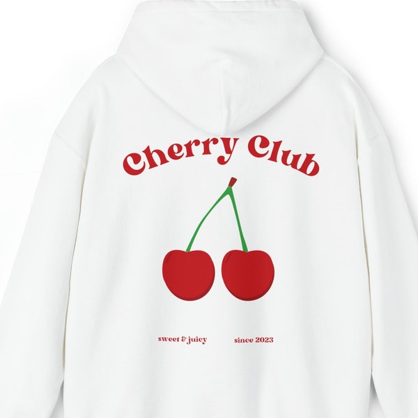 Cherry Club Pullover Kapuzen-Sweatshirt Sweet & Juicy Urlaub Urlaub Chilled Hoodie
