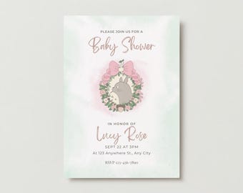 STUDIO GHIBLI Totoro Invitation | Baby Shower | Birthday Celebration
