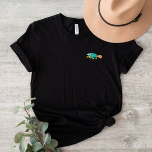 Perry Phineas & Ferb shirt, funny t-shirt for cartoon lovers, Perry the platypus t shirt, nostalgic Disney tee