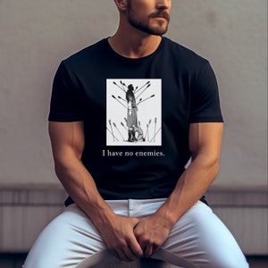 Je n&#39;ai pas d&#39;ennemis Vinland saga Tee, chemise anime, t-shirt Thors et Thorfinn, cadeau pour amateur de manga