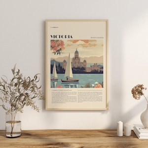 Print Victoria Parliament Poster British Columbia Poster Vancouver Island Wall Decor Historic Building Art Print BC Canada