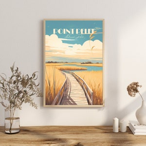 Print Point Pele Ontario Poster Ontario Vogel Feuchtgebiet Landschaft Ontario Poster See Wanddekor Natur Feuchtgebiete Kanada
