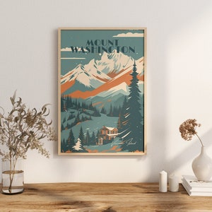Druck Mount Washington, BC Poster British Columbia Ski Winter Schnee Poster Vancouver Island Poster Bergwandern Druck