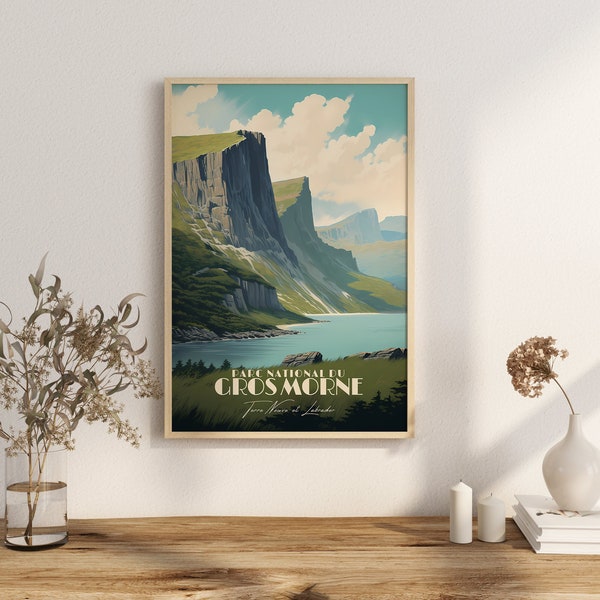 Print Gros Morne National Park, Newfoundland and Labrador Poster UNESCO Poster | Newfoundland and Labrador Wall Decor | Gros Morne Art Print