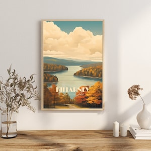 Print Killarney Ontario Poster Ontario Art Print Hike the La Cloche Silhouette Trail Wall Decor Georgian Bay Print Canada Nature Lake Kayak