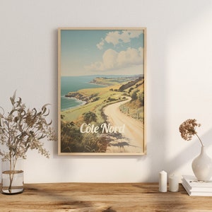 Affiche Côte-Nord, voyage au Québec, voyage sur la route, affiche Paysages côtiers, impression d'art, nature, décoration murale, aventure, cadeaux