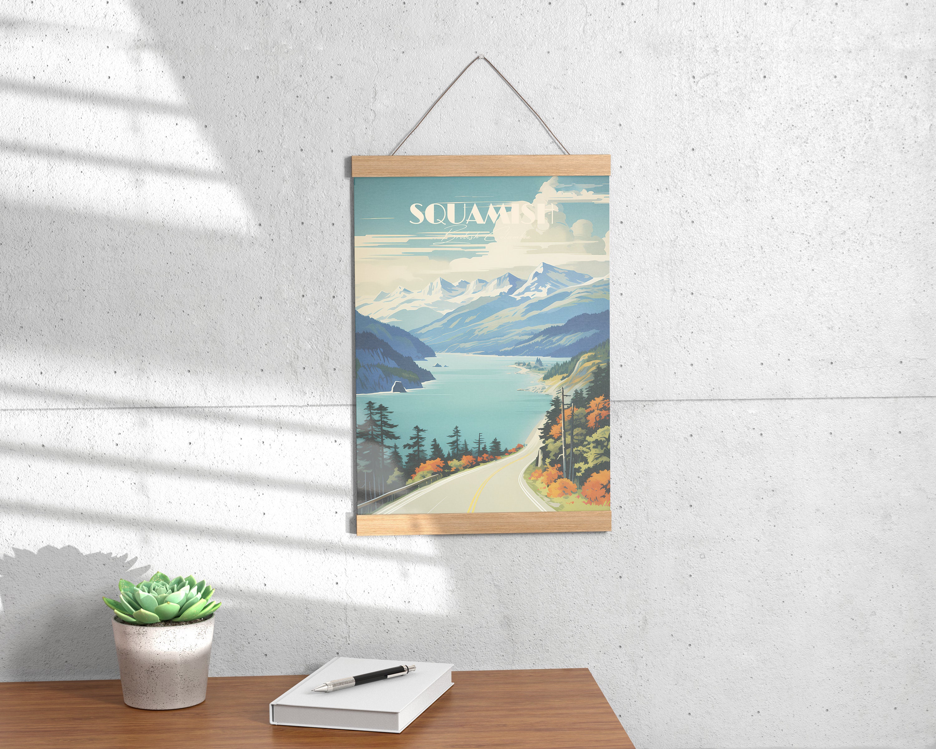 Impresión de póster de Squamish, Columbia Británica, Vancouver, póster de  carretera, océano, decoración de pared, impresión artística del mar al cielo,  costa soleada de Canadá - Etsy México, image size:3000x2400