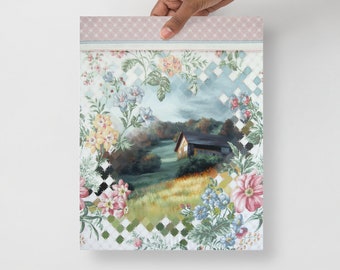 Portale 5 - stampa artistica di un dipinto originale a olio su tessuto